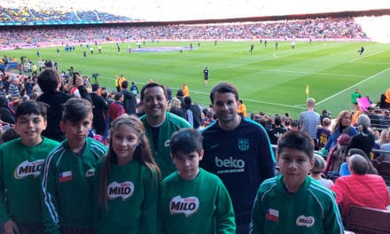 Niños chilenos entrenaron en la Academia del FC Barcelona gracias a MILO