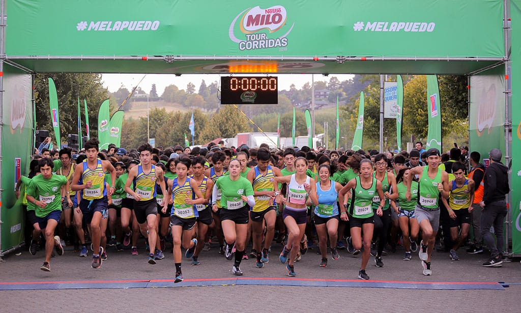 Más de 4.000 niños y niñas dijeron #MeLaPuedo en la Corrida MILO en Osorno