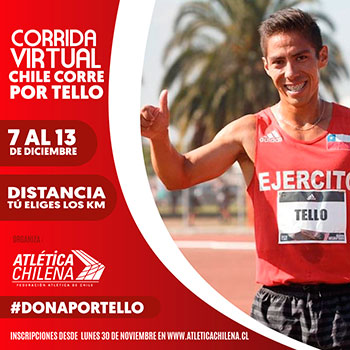 Corrida Virtual Chile Corre por Tello