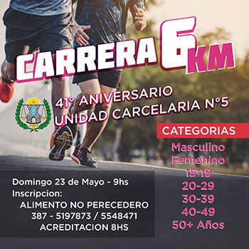 Carrera Aniversario de la Unidad Carcelaria Nº5