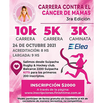 Carrera Contra el Cáncer de Mamas - Suipacha