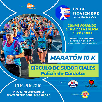 Maratón 10K Círculo de Suboficiales Policía de Córdoba