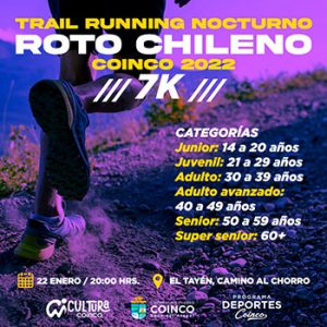 Trail Running Nocturno Roto Chileno