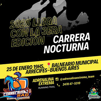 Carrera Nocturna Arrecifes