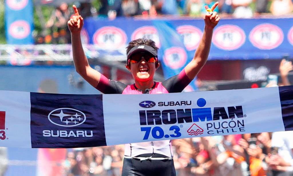 Bárbara Riveros y Antonio Benito López fueron los ganadores del Ironman 70.3 Pucón