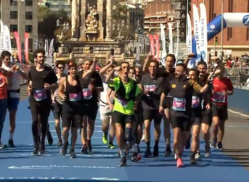 Alex Roca es la primera persona con un 76% de discapacidad en terminar un maratón