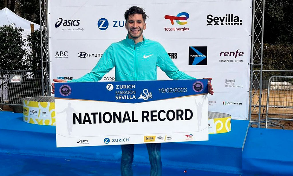 Carlos Díaz estableció la nueva mejor marca nacional en maratón