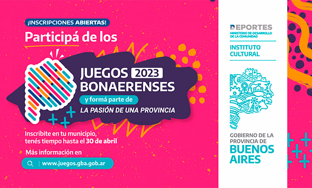 Comenzó la inscripción para los Juegos Bonaerenses 2023