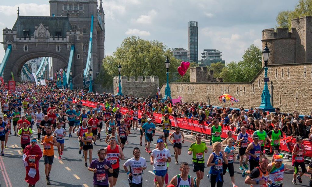 La danza de millones del Maratón de Londres