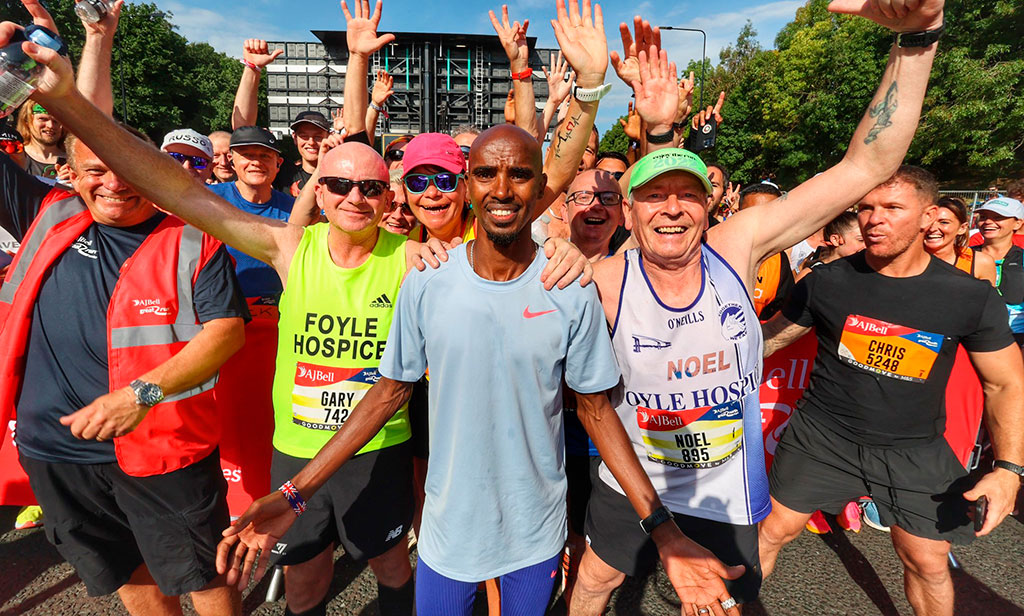 Mo Farah se despidió con un cuarto lugar en la Great North Run 2023