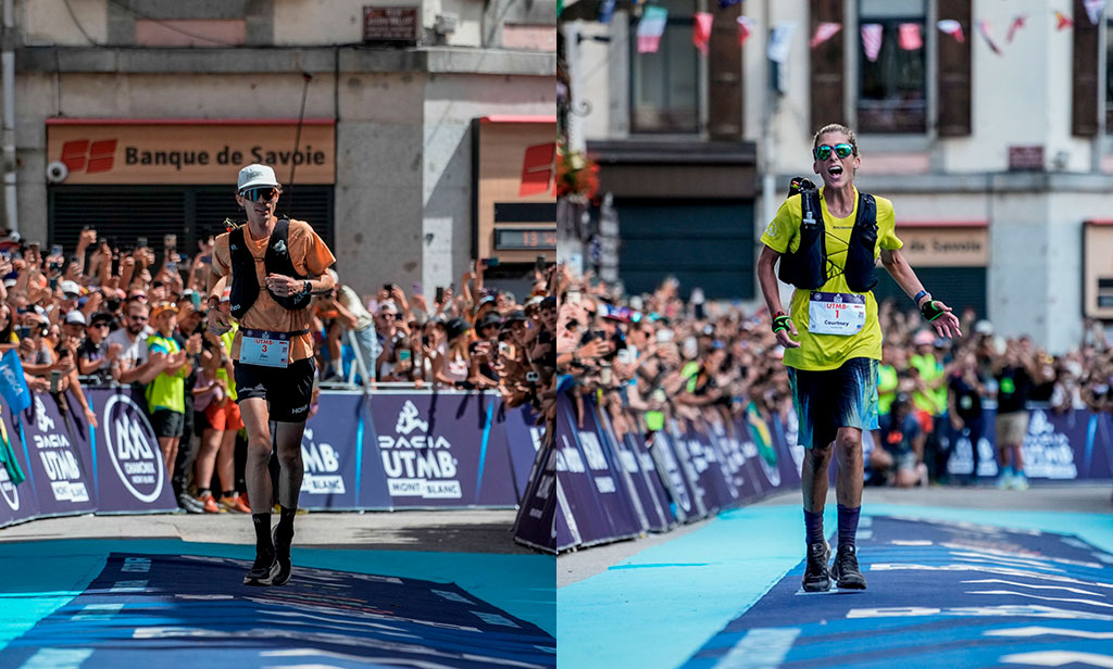 Jim Walmsley y Courtney Dauwalter campeones de UTMB 2023