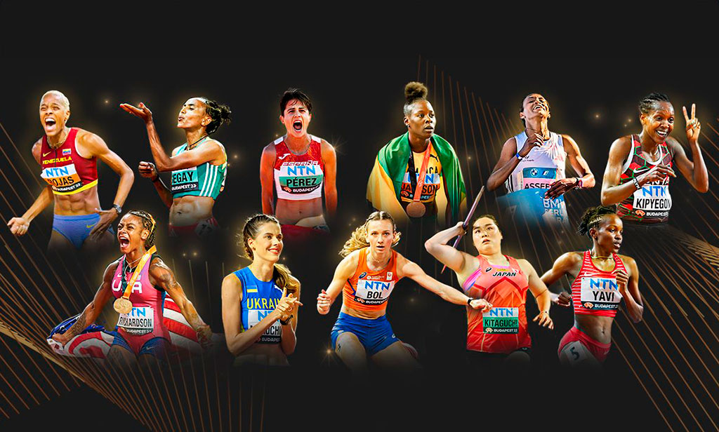 Se anuncian las nominadas a Atleta Mundial Femenina del año 2023