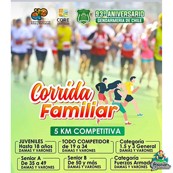 Corrida Aniversario Gendarmería de Chile