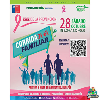 Corrida Familiar Mes de Prevención del Cáncer de Mama