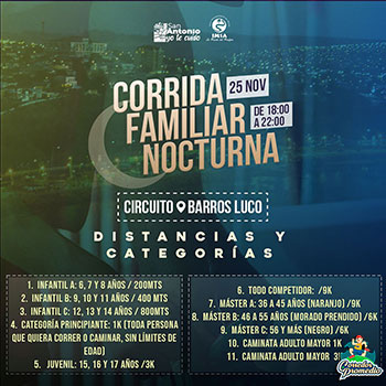 Corrida Familiar Nocturna San Antonio