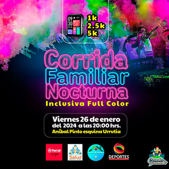 Corrida Familiar Nocturna Inclusiva Full Color