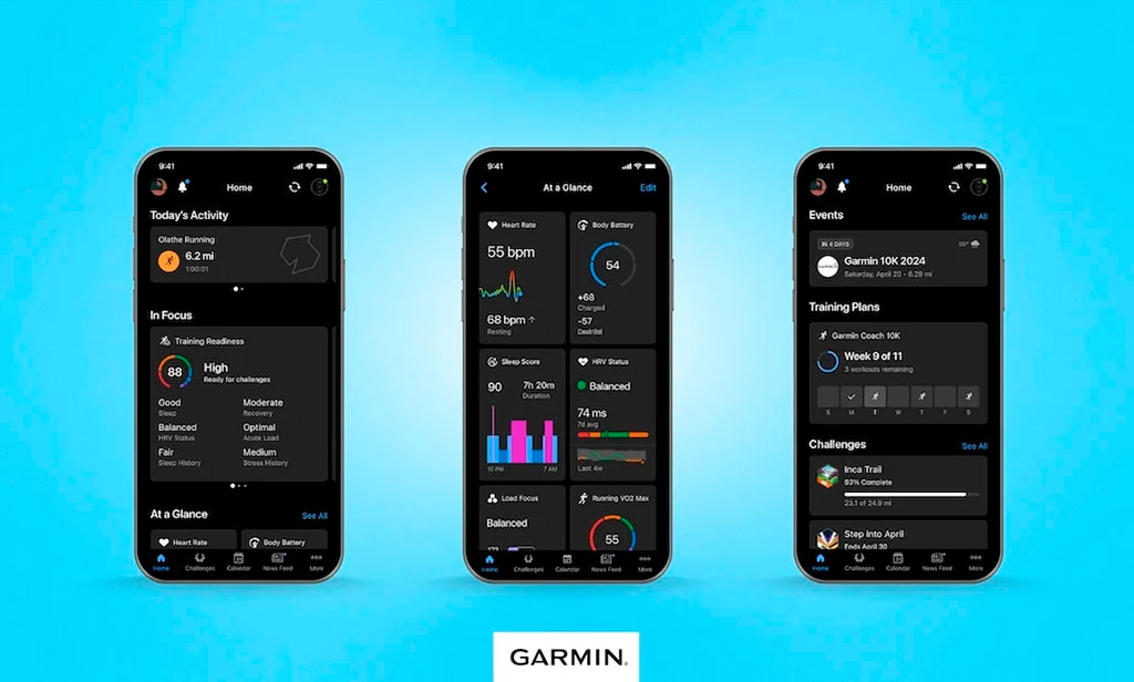 Garmin Connect renueva su aspecto con un diseño simplificado