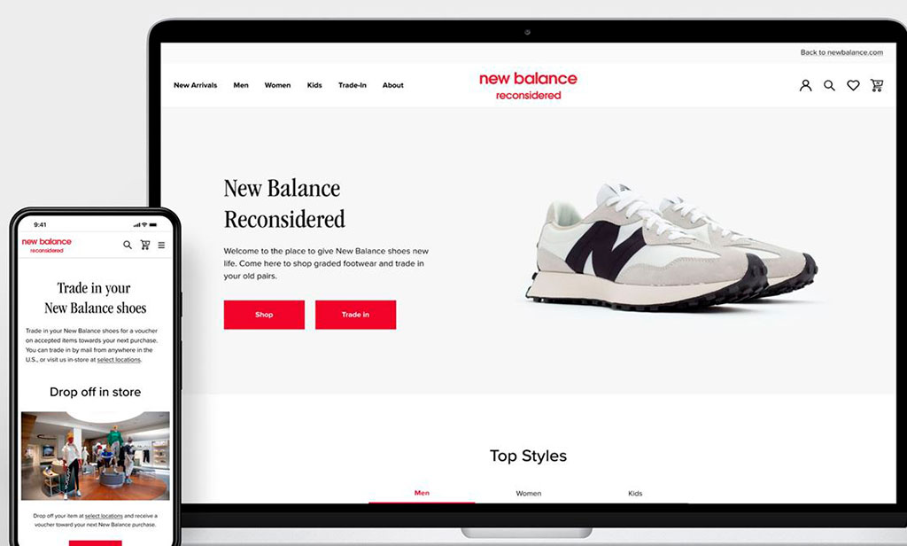 New Balance presenta su plataforma de reventa "Reconsidered"