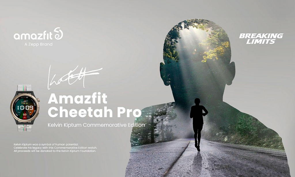 Amazfit rinde homenaje a Kelvin Kiptum con reloj conmemorativo