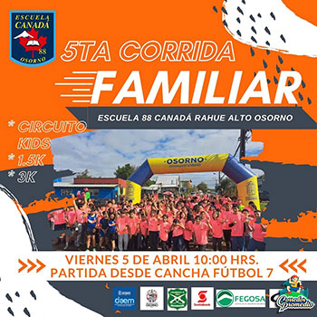 Corrida Familiar Escuela Canadá