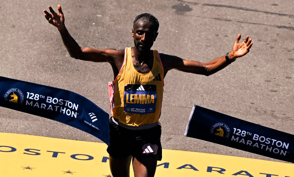 Sisay Lemma y Hellen Obiri triunfaron en el Maratón de Boston 2024