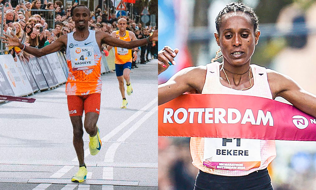 Abdi Nageeye y Ashete Bekere triunfan en el Maratón de Róterdam