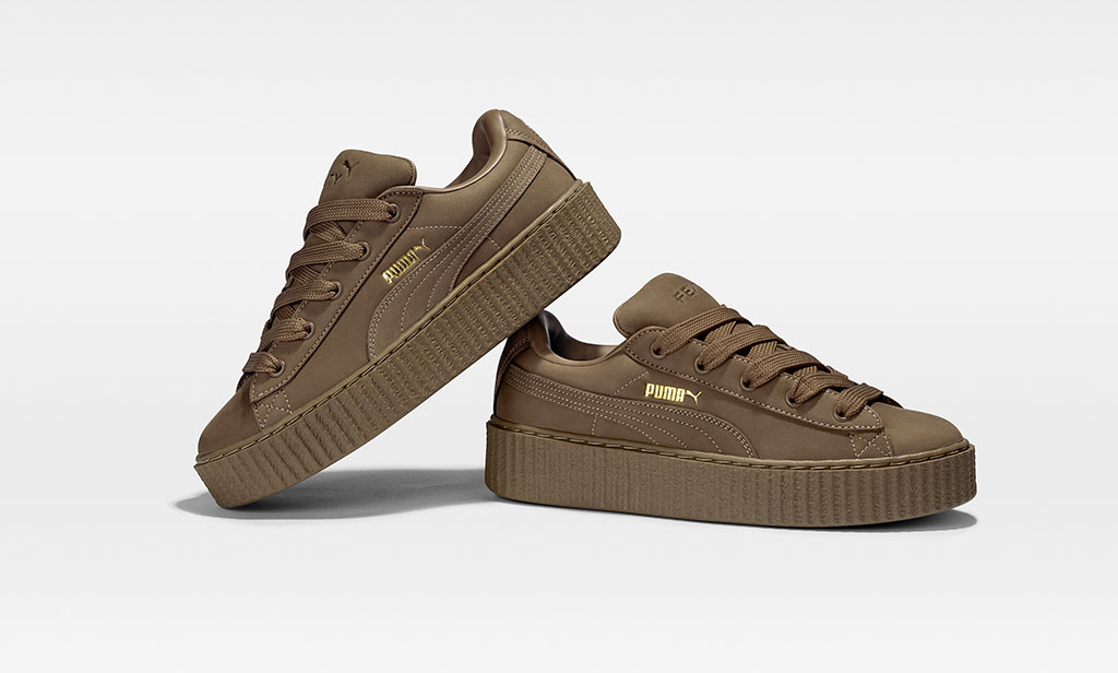 Rihanna y PUMA aterrizan con estilo terrenal Las Creeper Phatty Earth Tone