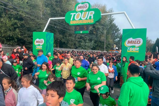Más de 10 mil personas participaron en el Tour Corridas MILO de Temuco