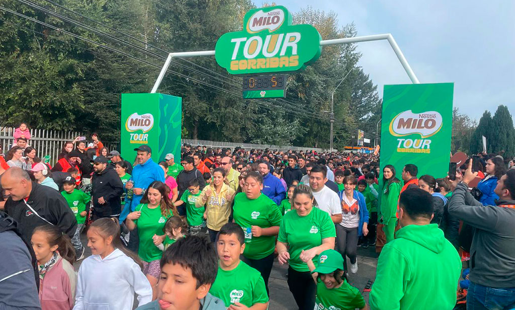Más de 10 mil personas participaron en el Tour Corridas MILO de Temuco