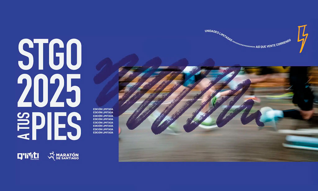 Q'inti presenta colección exclusiva de calcetines para el Maratón de Santiago 2025