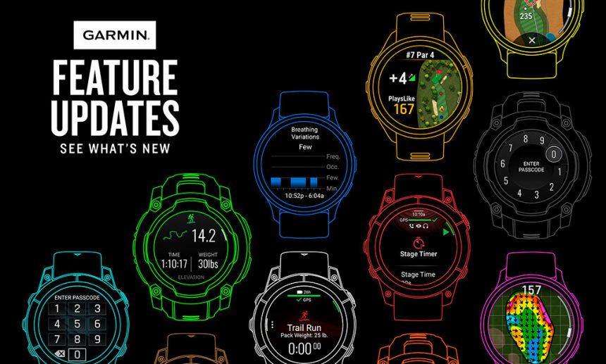 Garmin anuncia actualizaciones de software en sus relojes