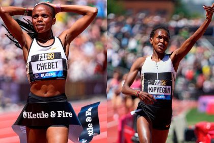 Chebet y Kipyegon rompen récords mundiales en la Diamond League de Eugene