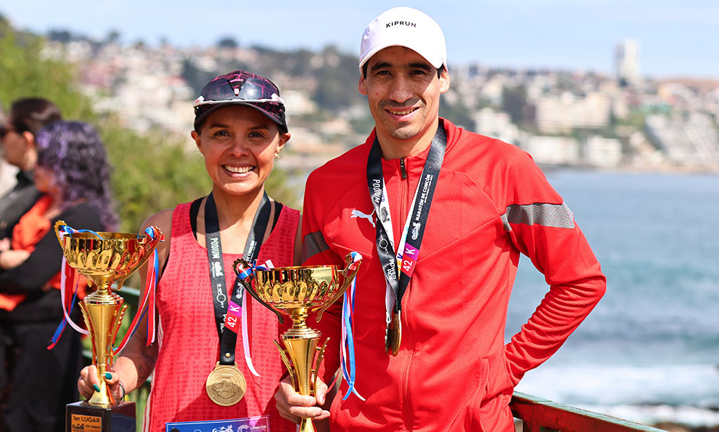 Luis Alarcón y Carolina Acosta ganan primera edición de Maratón de Concón
