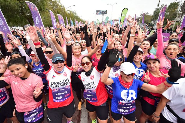 Más de 5.000 mujeres corrieron el primer Medio Maratón de Santiago