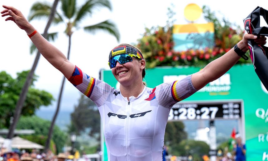 Solveig Løvseth se corona en su debut en el Mundial de IRONMAN de Kona 2025