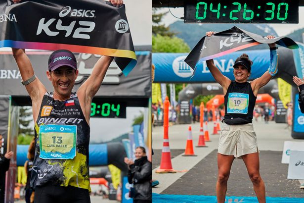 Luis Valle y Fernanda Martínez brillaron en el ASICS K42