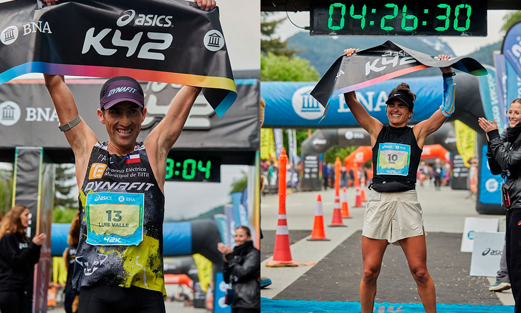 Luis Valle y Fernanda Martínez brillaron en el ASICS K42