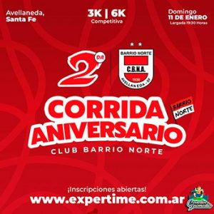 Corrida Aniversario Club Barrio Norte