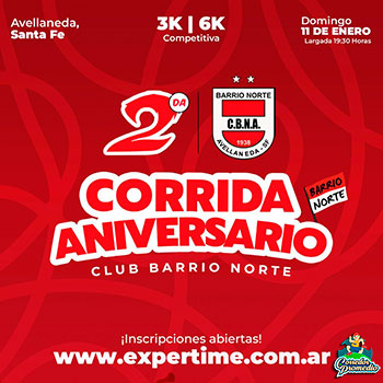 Corrida Aniversario Club Barrio Norte