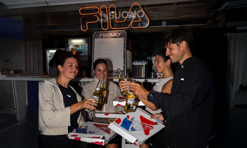 FILA inauguró su ciclo Run&Pizza en Pinamar