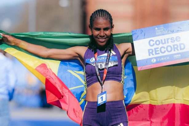 Fotyen Tesfay deslumbra con el debut más rápido de la historia en maratón