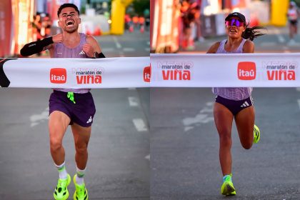 Matías Silva y Dina Velásquez se imponen en el Itaú Medio Maratón de Viña 2026