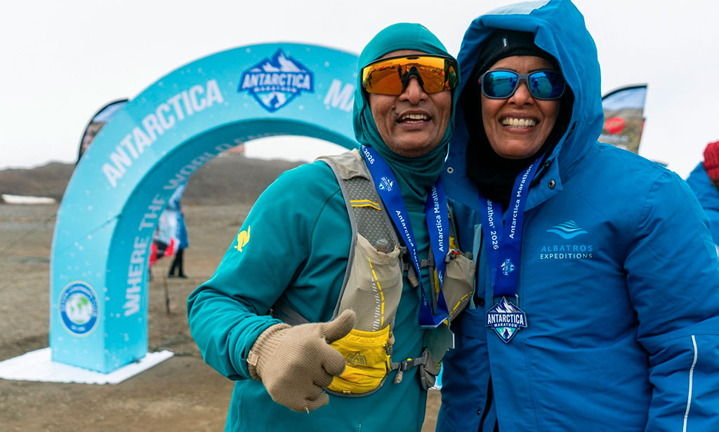 Entre pingüinos y hielo: así se vivió la Antarctica Marathon 2026