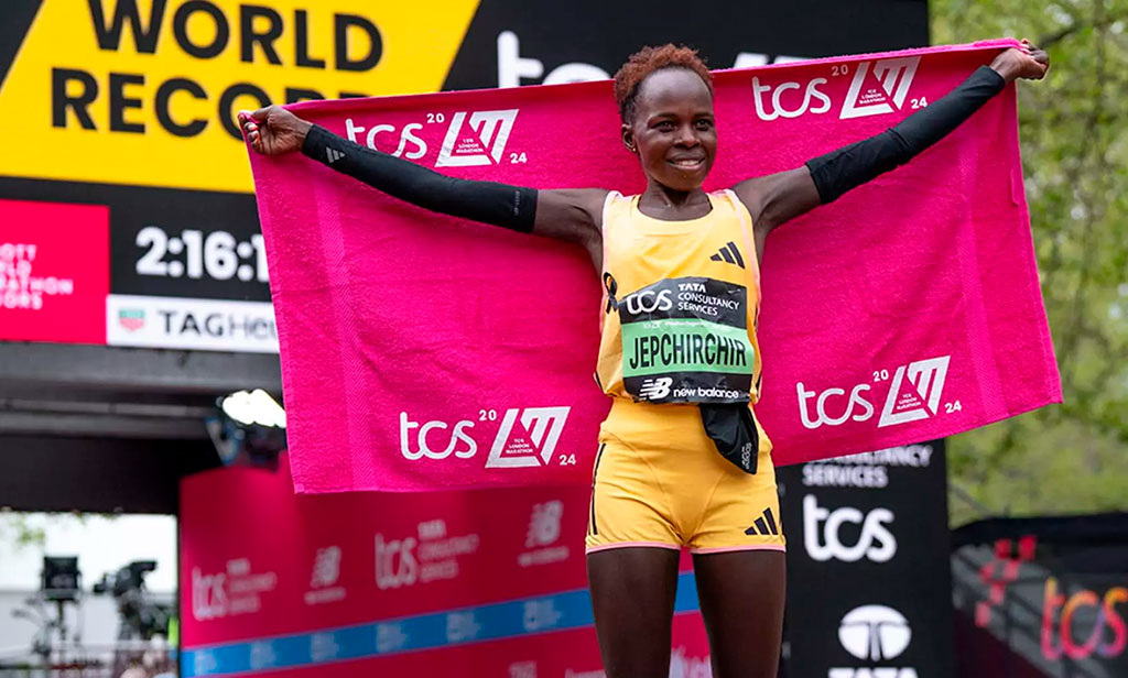Peres Jepchirchir se baja del Maratón de Londres 2026 por lesión