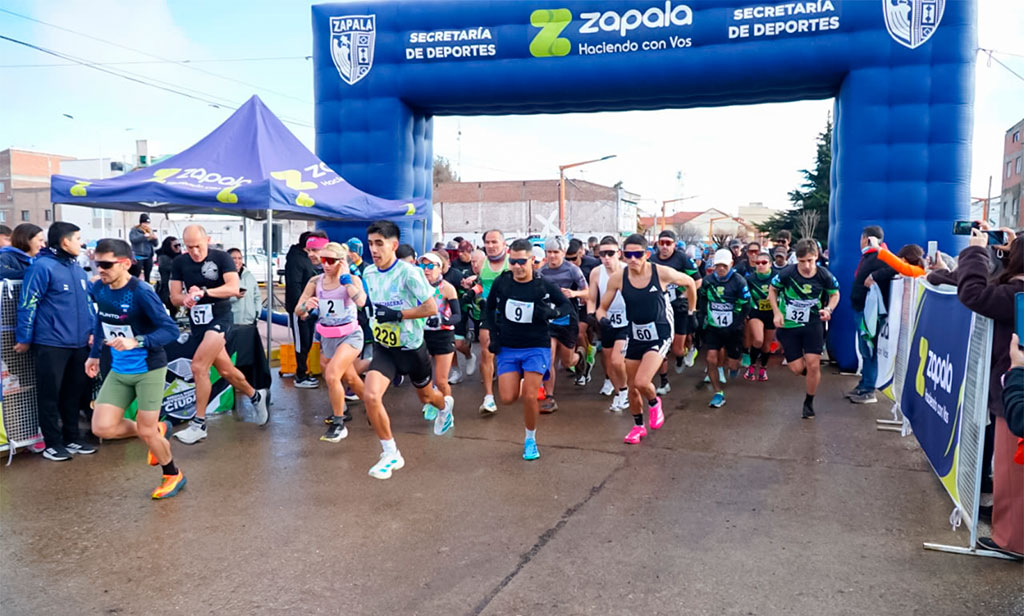 Zapala celebró sus 113 años con una nueva edición de la Media Maratón Aniversario