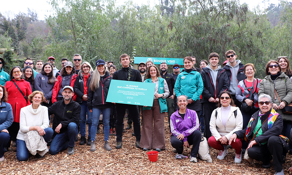 Maratón de Santiago reforesta Parquemet con 150 árboles nativos