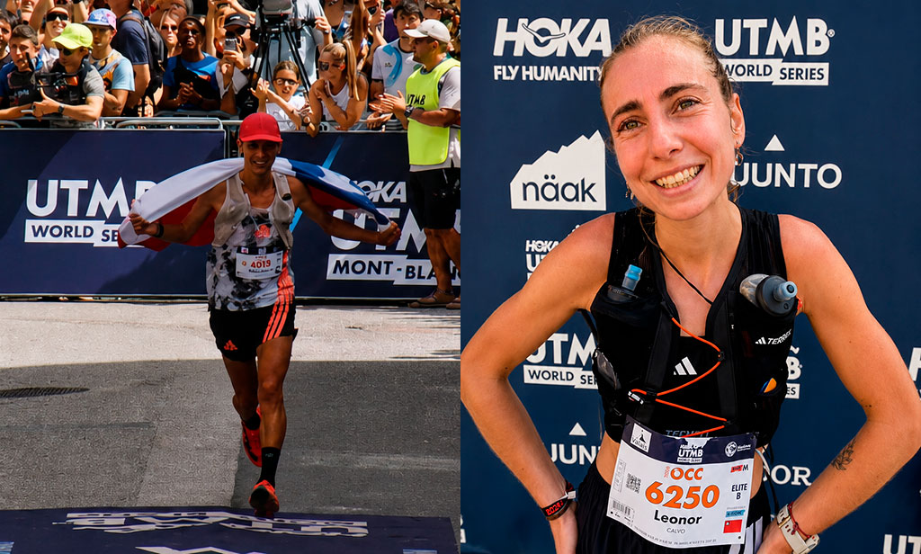Nicolás Benavides y Leonor Calvo en el UTMB 2026