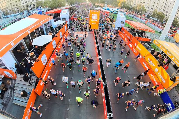Largada del Maratón de Santiago 2026